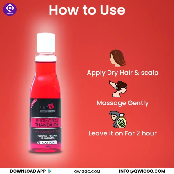 Bhringraj Thanda Hair Oil - Image 3