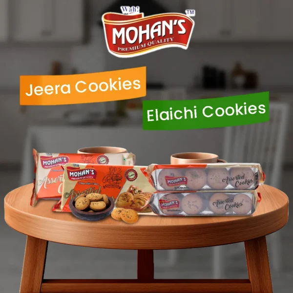 Jeera Cookies + Elaichi Cookies (Pack of 2)700gm - Image 3