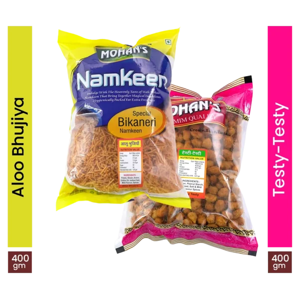 Nutcracker(Testy) + Allu Bhujiya (Pack of 2) 400gm Each